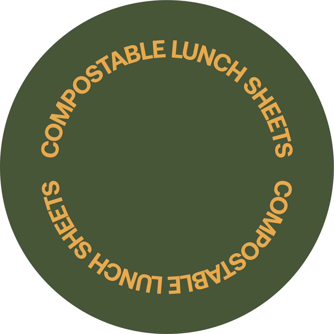 Compostable Lunch Sheets Badge