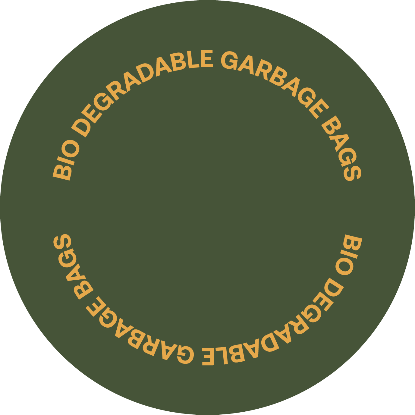 Bio-degradable Garbage Bags Badge